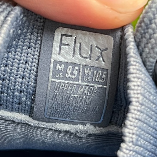 Flux Adapt Trainer Gray White Mens Size 9.5 Womens Size 10.5 Athletic Knit Shoes