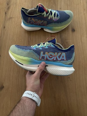 Hoka Cielo X1 Carbon Laufschuh Blau Gelb Herren Gr.  42 #300