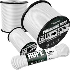Paracord Rope 750 Lb - 1000Ft / 500Ft / 200Ft / 100Ft 5/32" Parachute Cord 4MM 1