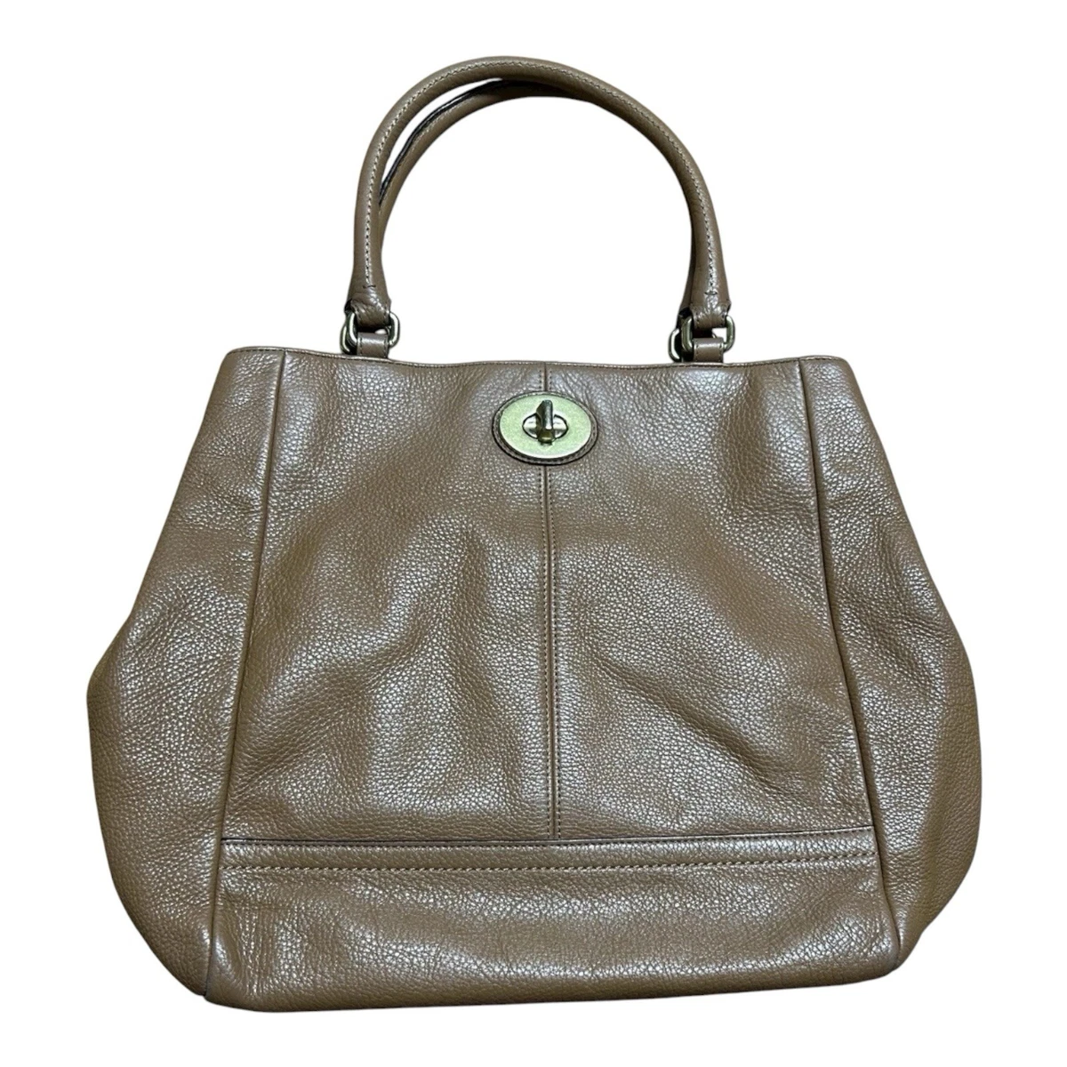 バッグ COACH Hamptons Signature Turnlock Satche Coach Hampton Turn Lock Satchel/Top Handle Bag Handbags & Bags for