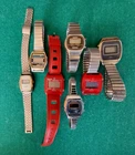 VTG  Lot Of 7-Digital Wristwatches; 2-Armitron, 1-Nelsonic, 3-Timex, 1-General