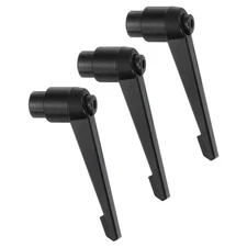 3Pcs Clamping Lever Handles, M10 Female Thread Knobs Handle, Black