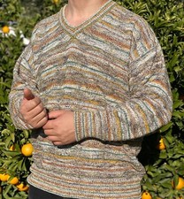 Rare 1998 Example by Missoni Knit Relaxed Pullover Retro Sweater Size XL 56 58