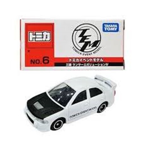 Tomy Tomica Event Model No.6 Mitsubishi Lancer Evolution IV 1:59 Die-Cast Model