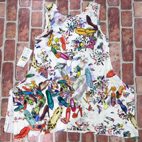 Nuovo Karen Kane SAGEBRUSH fazzoletto tank scarpa stampa colorata taglia S 2L09184 - Foto 2 di 3