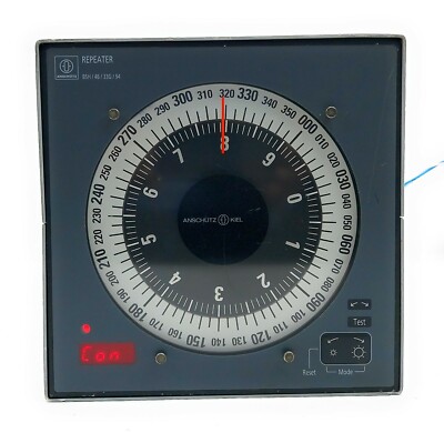 Raytheon Anschutz Kiel Marine Kompass Repeater 133-555 BSH/46/33G/94