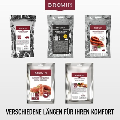Naturdarm für Wurst Premium Naturdarm für hausgemachte Würstchen, Bratwurst