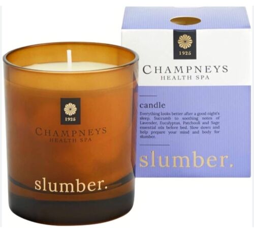 Champneys Health Spa SLUMBER Candle 200g Lavender Eucalyptus Sage Patchouli