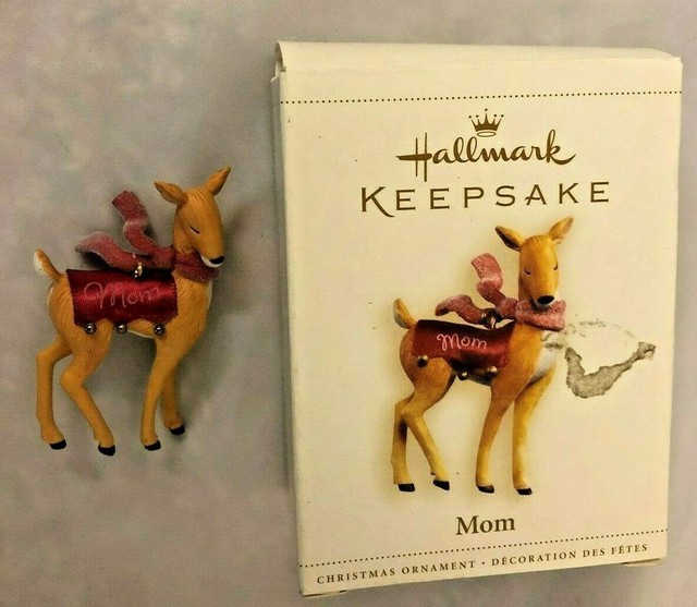 Hallmark 2.5" MOM Deer Figurine Ornament eBay