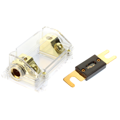 ANL Fuse - Gold Holder Voodoo 2/0 or 1/0 0 gauge w/ 45 Deg Angled Cover (200 - 第 1/7 張圖片