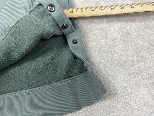 Athleta Hoodie Girls 14 Green Hooded Sweatshirt Pullover Snap Button Hood - Picture 15 of 16