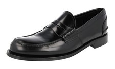 PRADA Leather Penny Loafer Dress Shoes - 2DB191 - Black - NEW -  US 11 EU 44