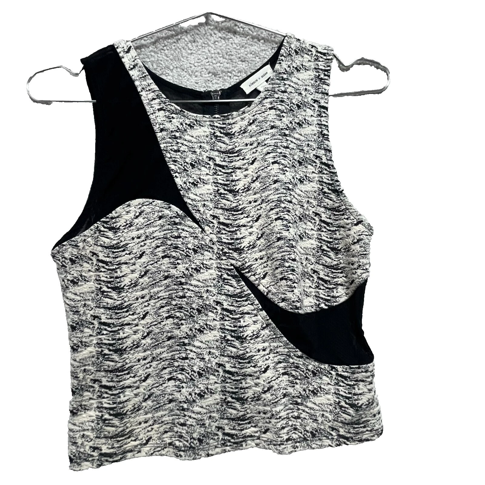 Camisetas sin mangas para mujer Silence + Ruido geométricas informales