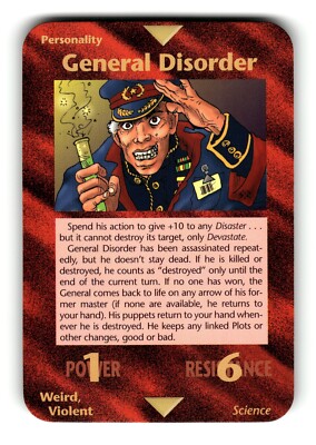 General Disorder Card INWO Illuminati New World Order Assassins