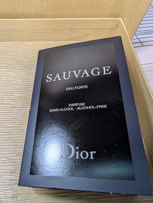 Dior SAUVAGE Eau Forte  1 ml PARFUM Sample on Card
