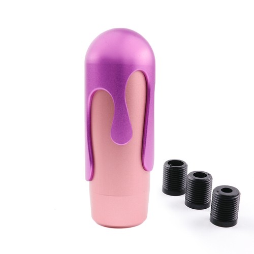 Red/Pink Ice Cream Aluminum Manual Car Gear Shift Knob Stick Shifter Knob - Picture 23 of 27