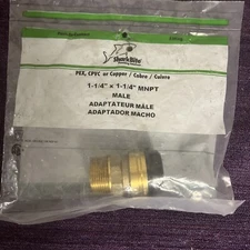 1-1/4 X 1-1/4 Shark Bite adapter new
