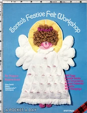 Santa's Festive Felt Workshop" ©1981 Plaid Craft Leaflet/Booklet # 7477
