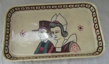 PLAT en faïence KERALUC Quimper FRENCH POTTERY PLATE SERVING DISH