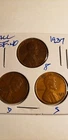 SET OF 3 1937 LINCOLN WHEAT PENNIES EXTREMELY FINE CONDITION  P, D AND S