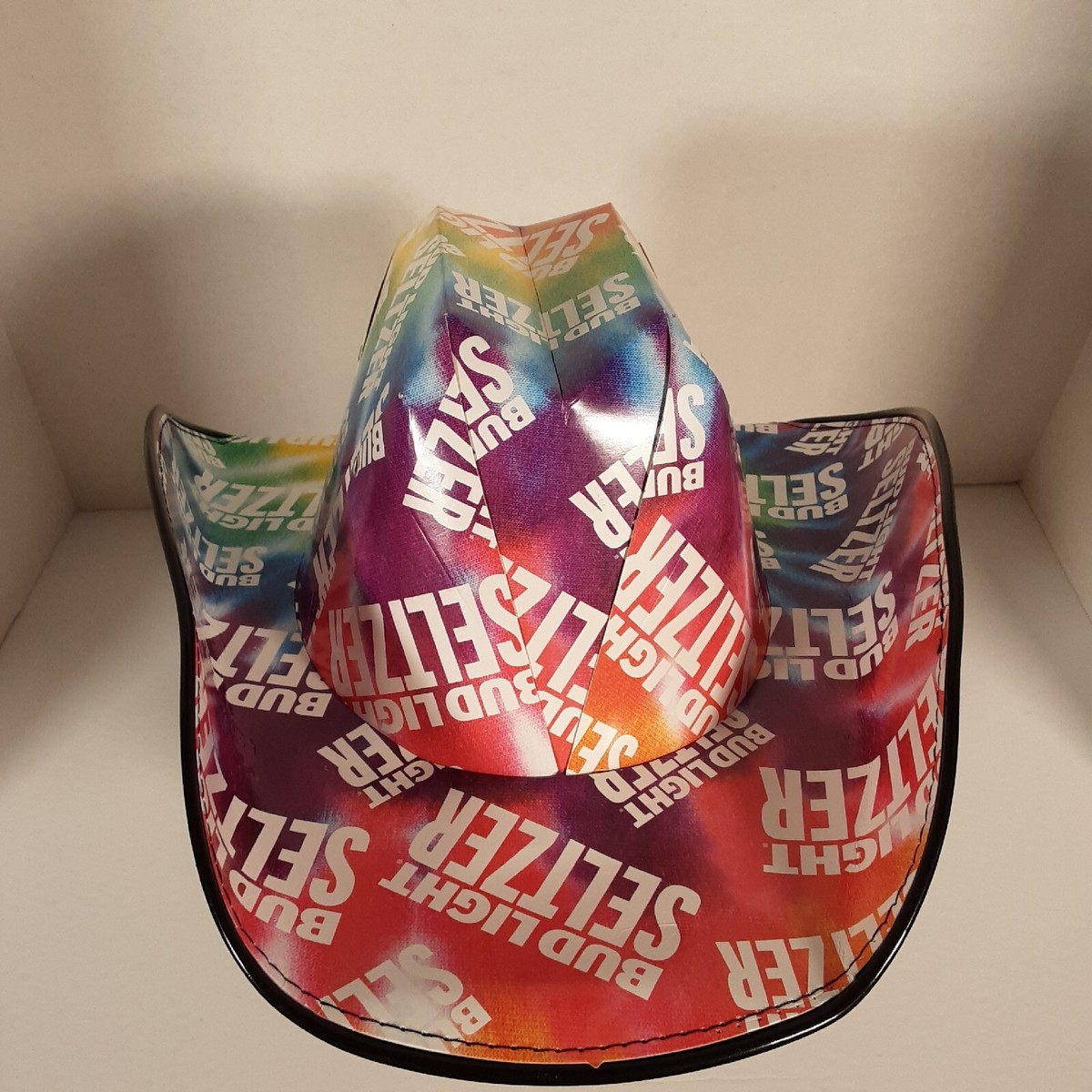 NEW Bud Light Seltzer Cowboy Cardboard Beer Box Party Hat  display picture 1