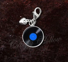 925 Sterling Silver Charm 33 1⁄3 rpm microgroove vinyl record LP