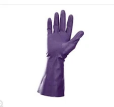 12 Pack) KleenGuard G80 Purple 15 Mil Nitrile Chemical Resist Gloves Size 7 Sm