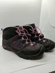 purple hiking boots