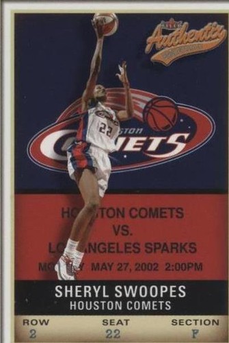 SHERYL SWOOPES SIGNED 8x10 PHOTO HOUSTON COMETS WNBA HOF LEGEND