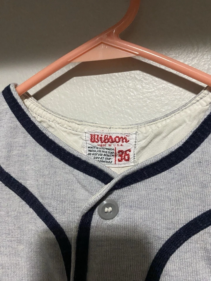 Camiseta deportiva de béisbol softbol Wilson vintage años 50 60 talla 36 ¿Detroit Tigers? Foto 2 de 3