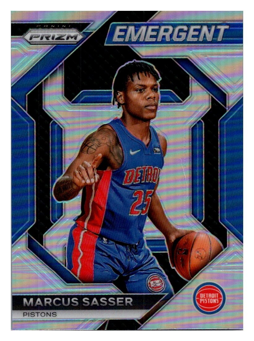 2023-24 Panini Prizm - Emergent Silver Prizm #1 Marcus Sasser (RC)