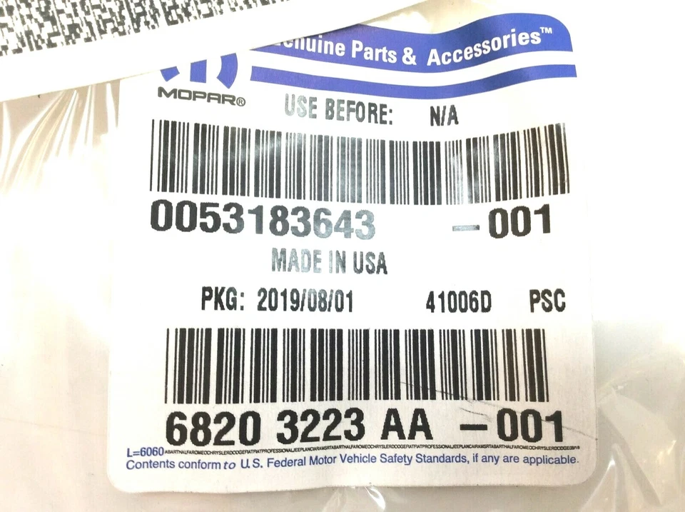 2014-2018 Jeep Cherokee Front LH Driver Side Fog Lamp Hole Plug black new OEM - Image 4 of 4