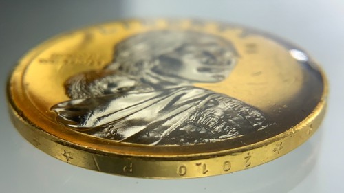 2010 Native American Dollar Platinum Gold Highlighted Sacagawea Dollar AA370 - Picture 6 of 12