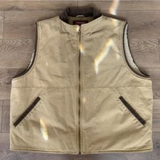 Vintage Wrangler Sherpa Lined Corduroy Trim Hero Vest Size 2XL