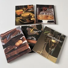 Les Petit Plaisirs 5 Coffee Table Books: Cigare Chocolate Cafe Whisk Champagne