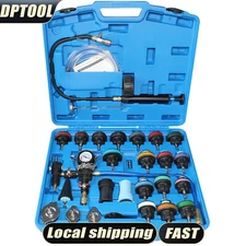 Radiator Pressure Tester Kit Cooling System Service Tool with 28 Adapters