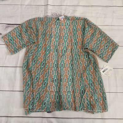 LuLaRoe Bianka Fits Size 10-12 Girls Open Front Kimono Semi Sheer NEW