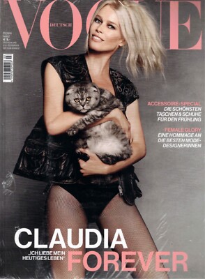 Vogue Zeitschrift 3/24 VerlagsNEU, sammelwürdig,  März 2024 Claudia Schiffer