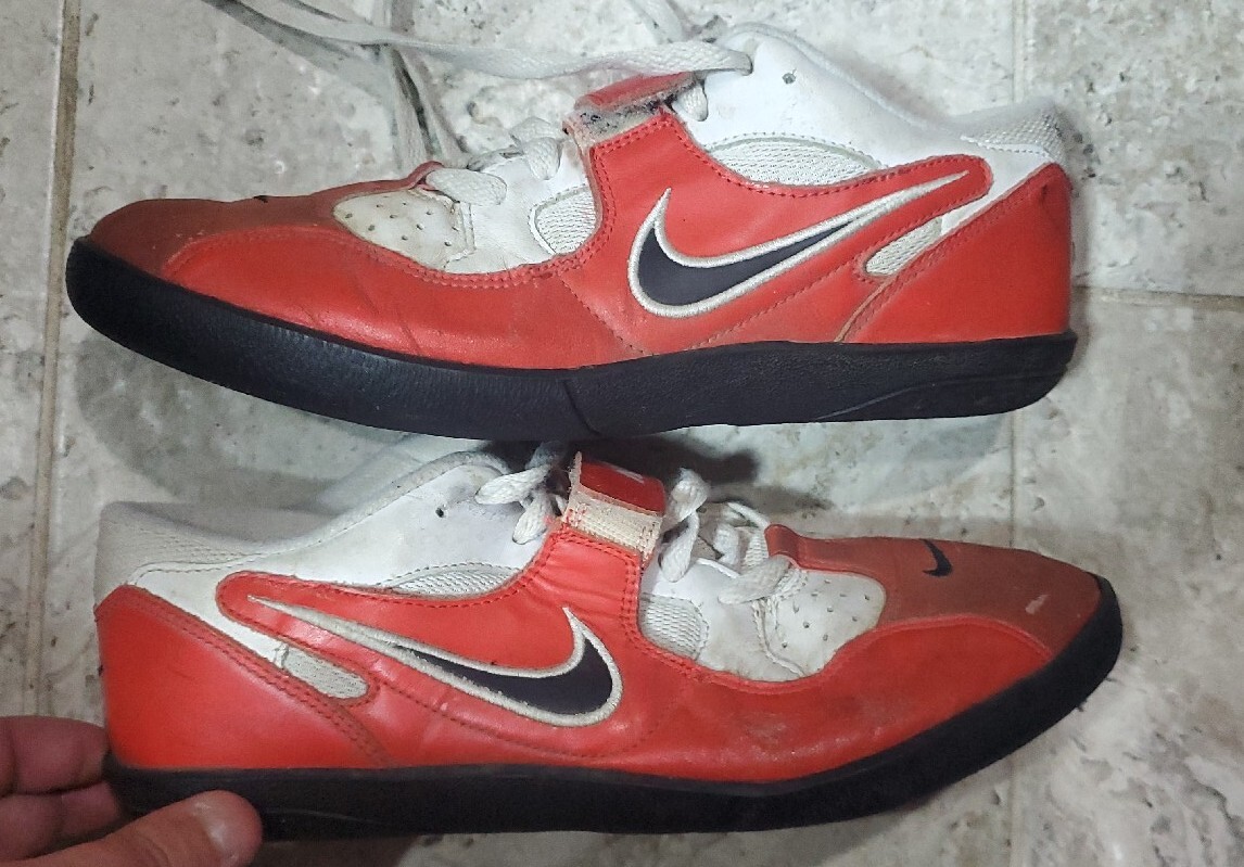 RARE 2005 NIKE ZOOM ROTATIONAL TRACK& FIELD ORANGE SHOT PUT RARE 2005 NIKE ZOOM ROTATIONAL TRACK& FIELD ORANGE SHOT PUT