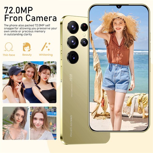 Smartphone 6,8 pollici sbloccato S24 Ultra Android 8,1 3G 4G telefono cellulare doppia SIM - Foto 7 di 12