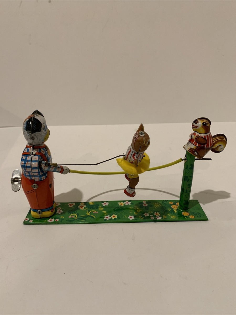 RARE MECHANICAL SKIP ROPE ANIMALS WIND UP JAPAN WORKS | eBay