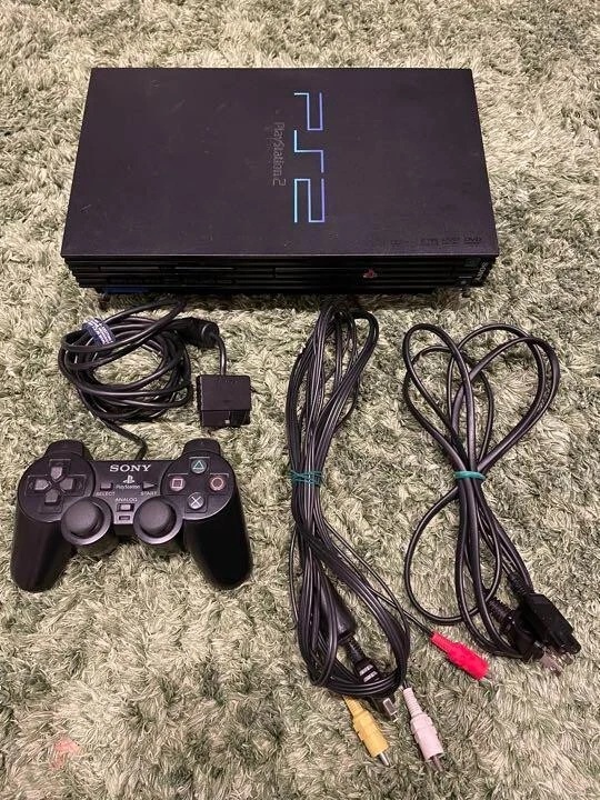 PS2 Console SCPH-18000 Playstation 2 Tested System SONY NTSC-J Black 2000  Used