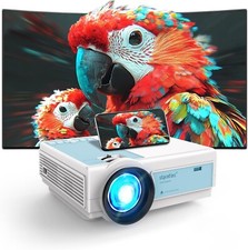 Smart Projector, Native 1080P, 12,000 Lumens, Wi-Fi, Bluetooth, Portable
