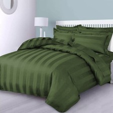Luxury Duvet Cover SET Stripe Quilt Covers Bedding Sets Single Double King Size