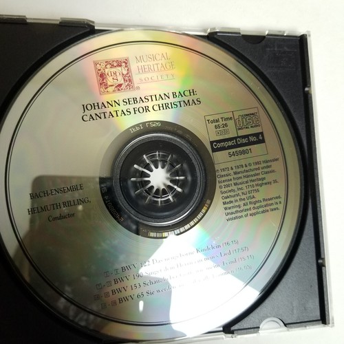 Johann Sebastian Bach Christmas Cantatas 4 CD Set - Picture 9 of 11