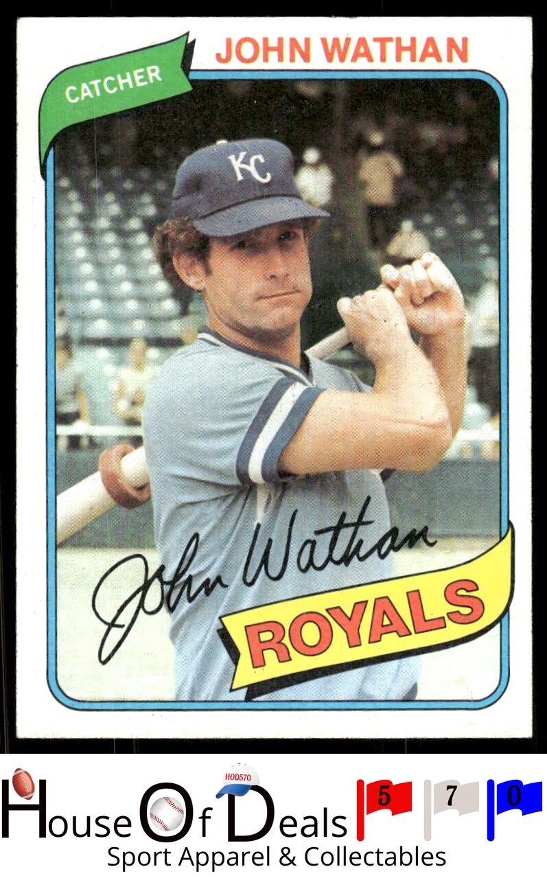 1980 Topps #547a John Wathan Kansas City Royals Baseball Card