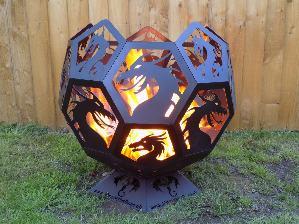 Dragon Themed Garden Fire Pit Log Burner | eBay