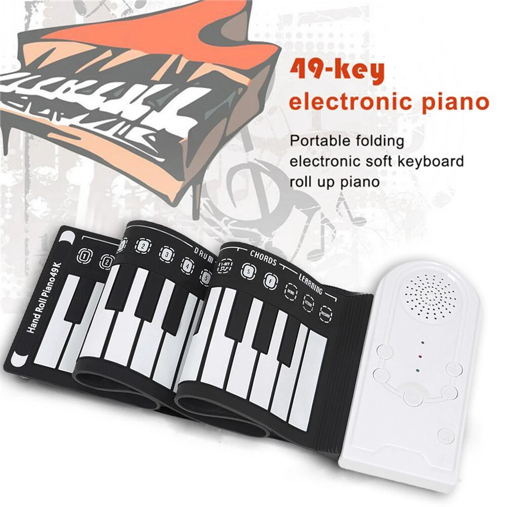 Electronic roll up sale piano