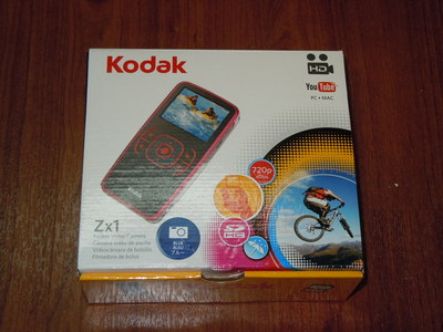 New Open Box - Kodak Zx1 Edition 128 MB Pocket Camcorder  - BLUE - 041778364567