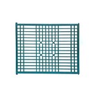 Vintage Rustic Pastel Blue Green Grid Geometric Wood Wall Panel ws4548